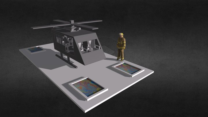 helicopter OP2 R3 3D Model