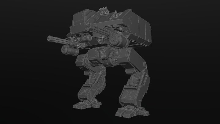 Reisig MKII Battlemech 3D Model