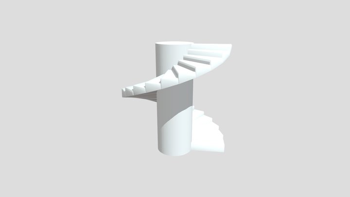 Spiral Staircase 3D Model