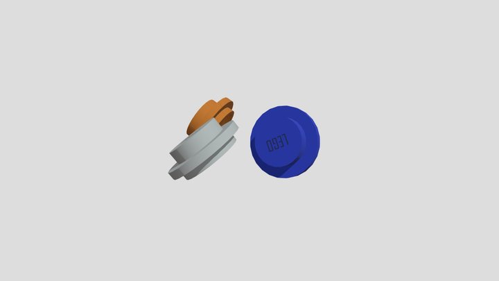 Lego Stud Collection 3D Model