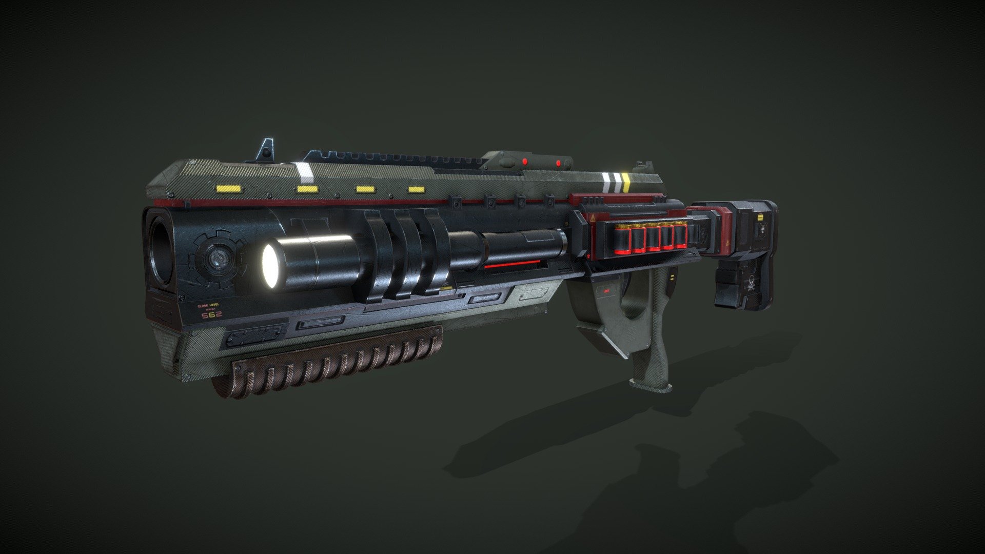 Sci-f Shotgun - Buy Royalty Free 3D model by SnowyTrain [eba6c3f ...