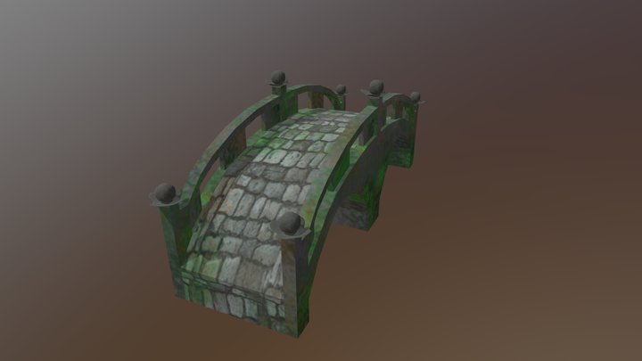 Japanese Inspired Bridge 3D Model