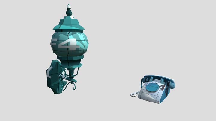 Philadelphia - Unwrap 2 More detailed props 3D Model