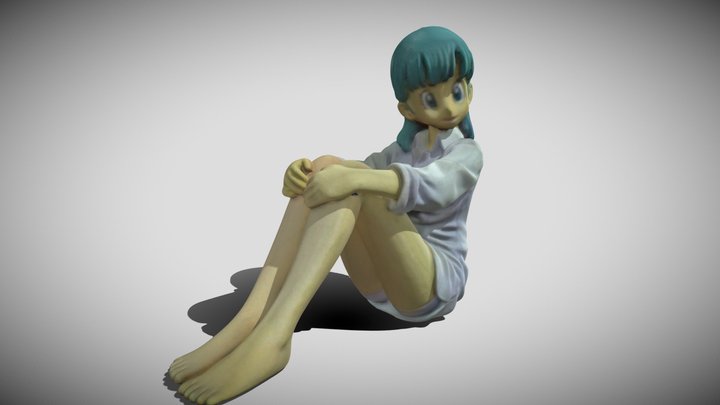 Bulma (DBZ) Figurine Scan 3D Model