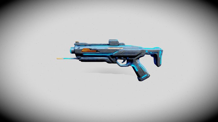 FUTURISTIC GUN 3D Model