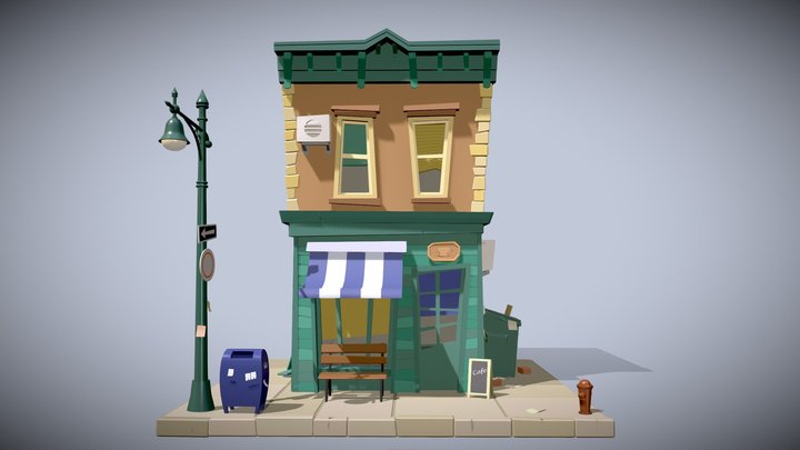 [HW_XYZ_school]_painting 3D Model