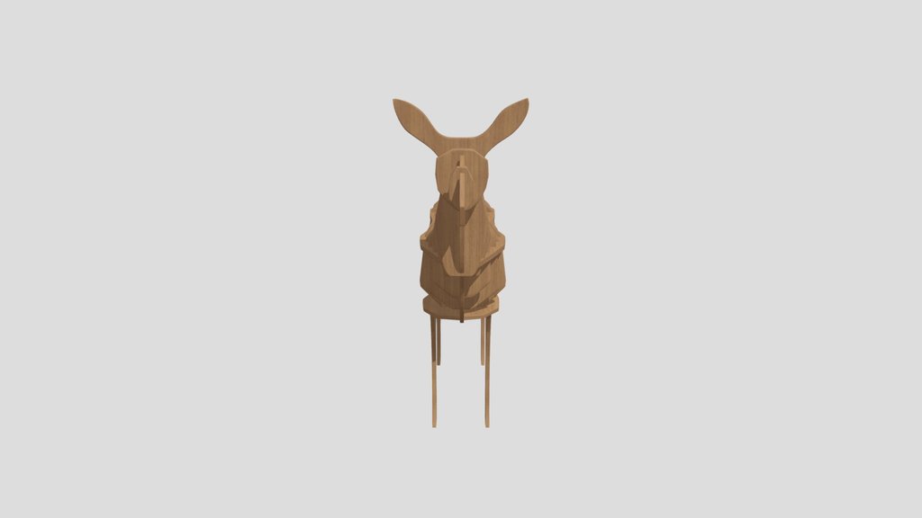 Plywood Deer Indoor Decoration