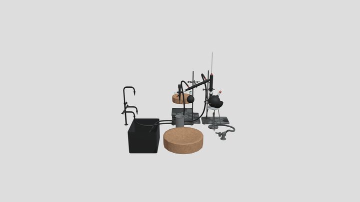Short_ Path_ Distillation_ Kit_blender_base9 3D Model