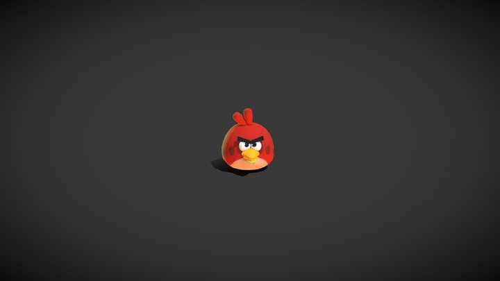 Red J. Bird from Angry Birds 3D Model