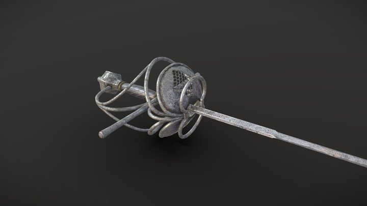 German Rapier - 17th Century 3D Model