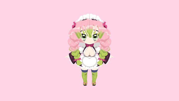 Maid Mitsuri 3D Model