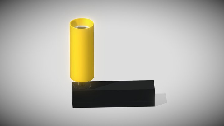 GOLD TRACK LIGHT 3D Model