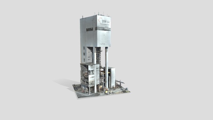 Jas Mos - Szyb III - wieża basztowa 3D Model