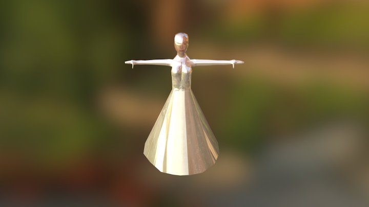 White Gown 3D Model