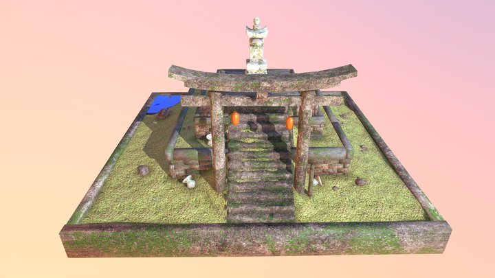 AncientAsianTemple 3D Model