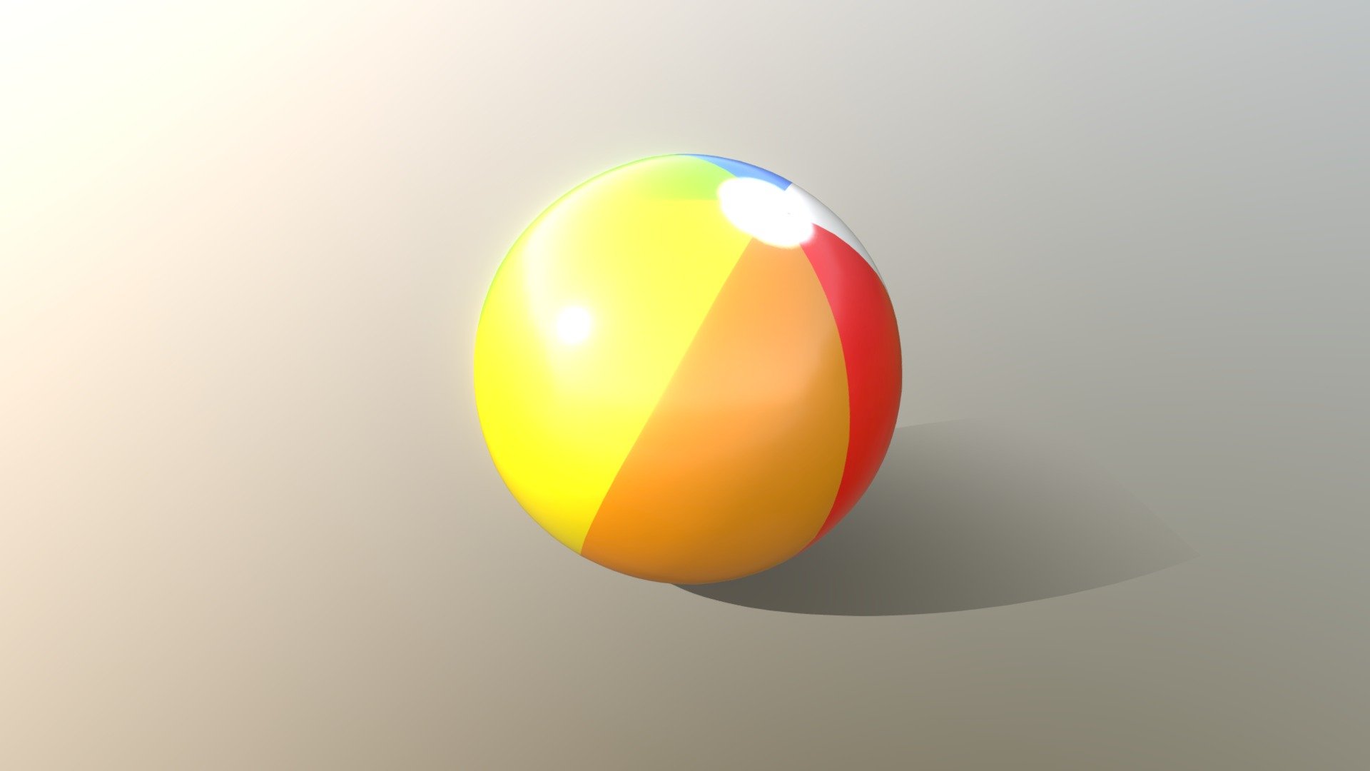 Beach Ball 3D model by tiagochefe [ebb1ecc] Sketchfab