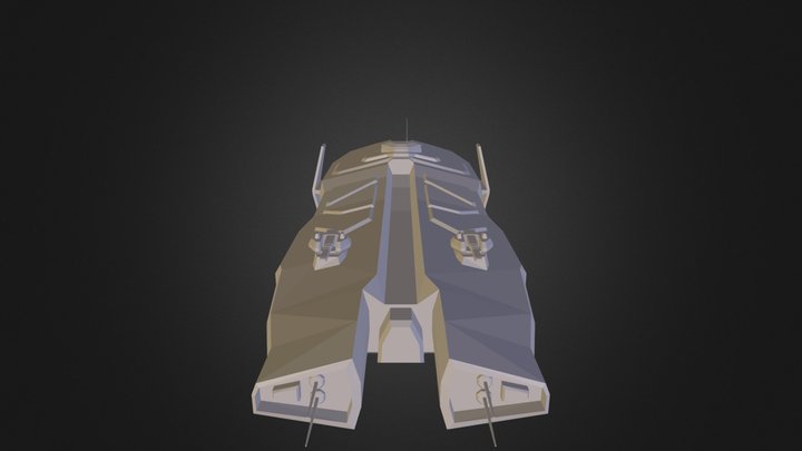 Hiigaran Fulcrum Frigate 3D Model