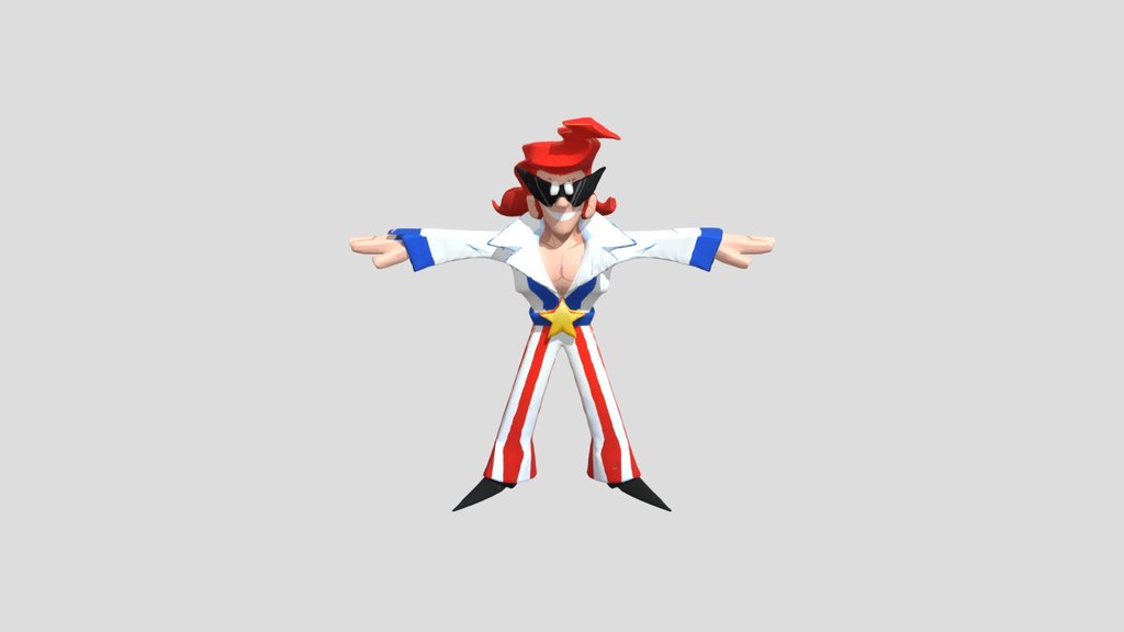 Showtime Hero (crude AI gen for reference)