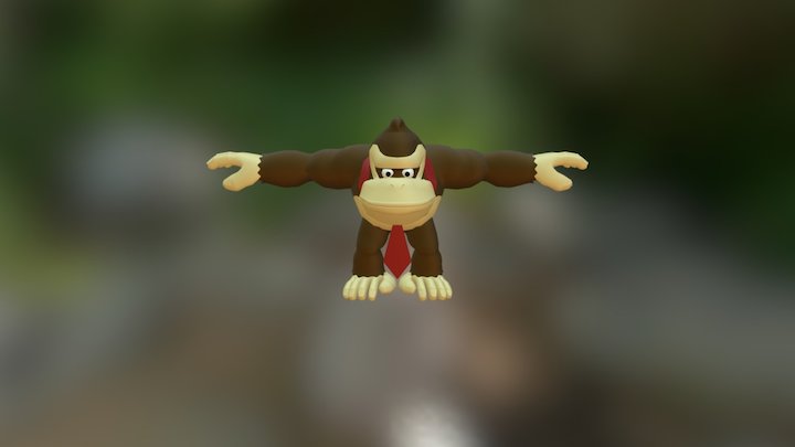 Donkey Kong 3D Model