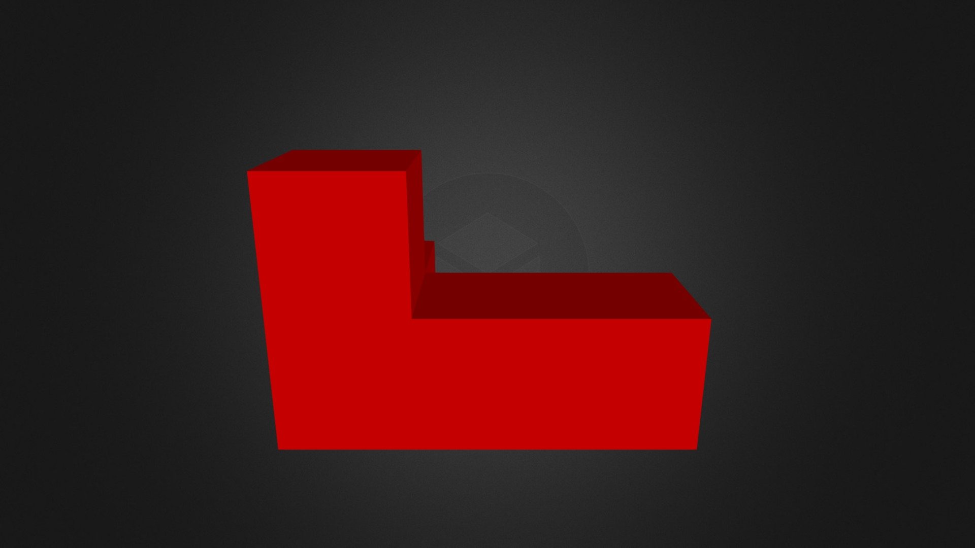 Red Puzzle Cube Part