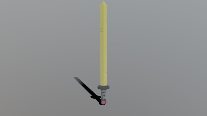 Finn's Golden Sword 3D Model