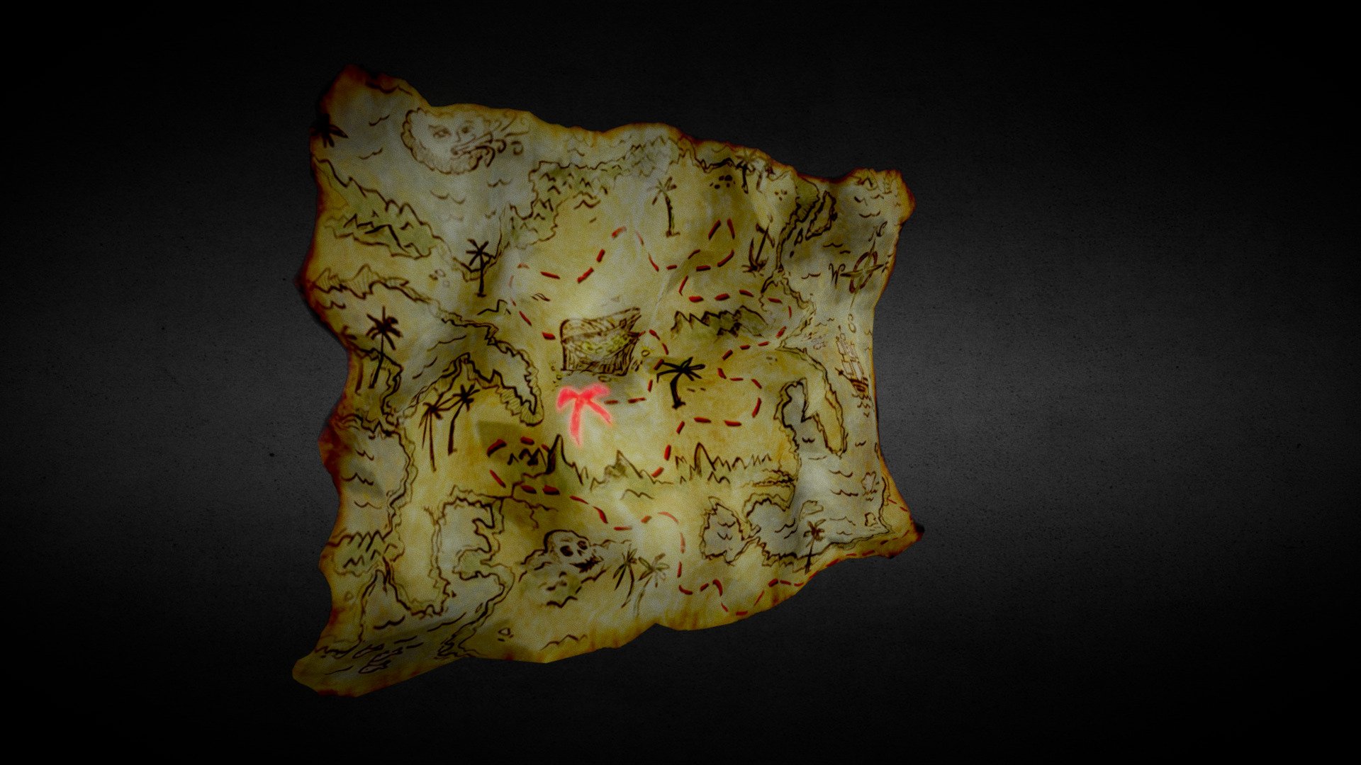 Crumbling Treasure Map