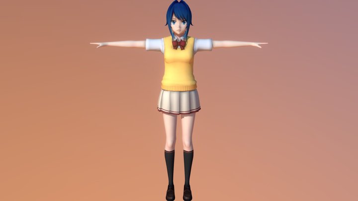 Aoi Kiryu Summer Blazer (With Bones) – Modello 3D gratuito STL