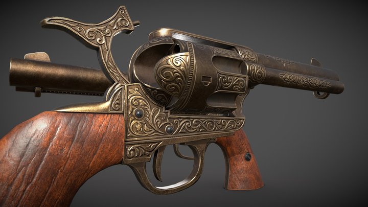 Antique Gun 3D Model