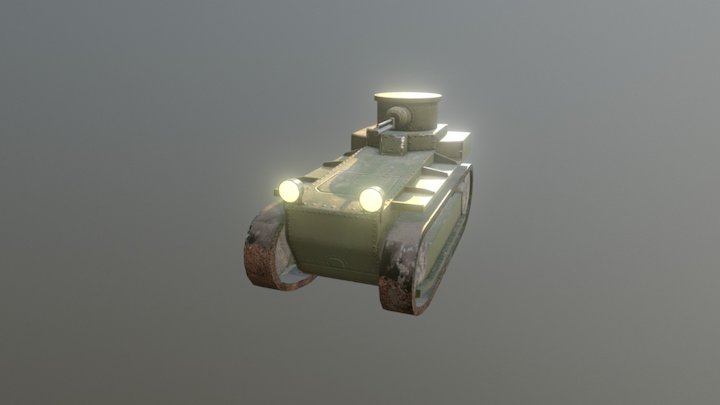 World War II T1 Cunnningham 3D Model
