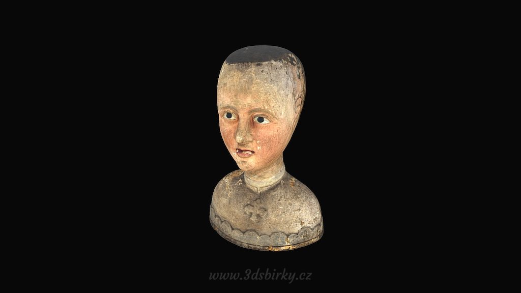 Busta na paruky — Sketchfab embed 3D viewer