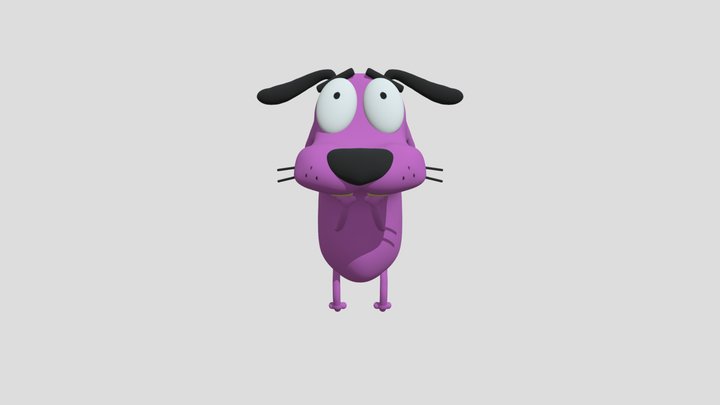 Coragem o cão covarde 3D Model
