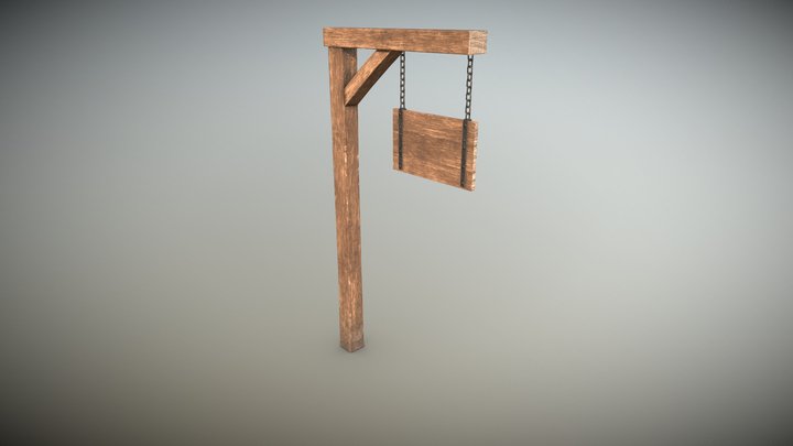 Medieval post 3D Model