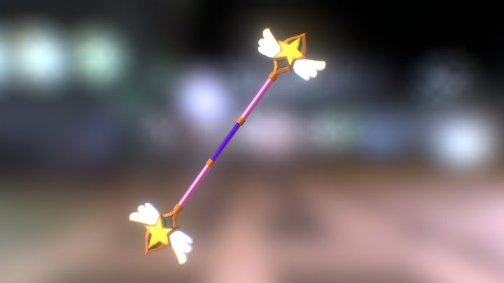 Star Guardian Lux's Staff 3D Model