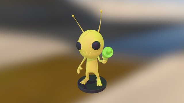 Alien Hominid 3D Model