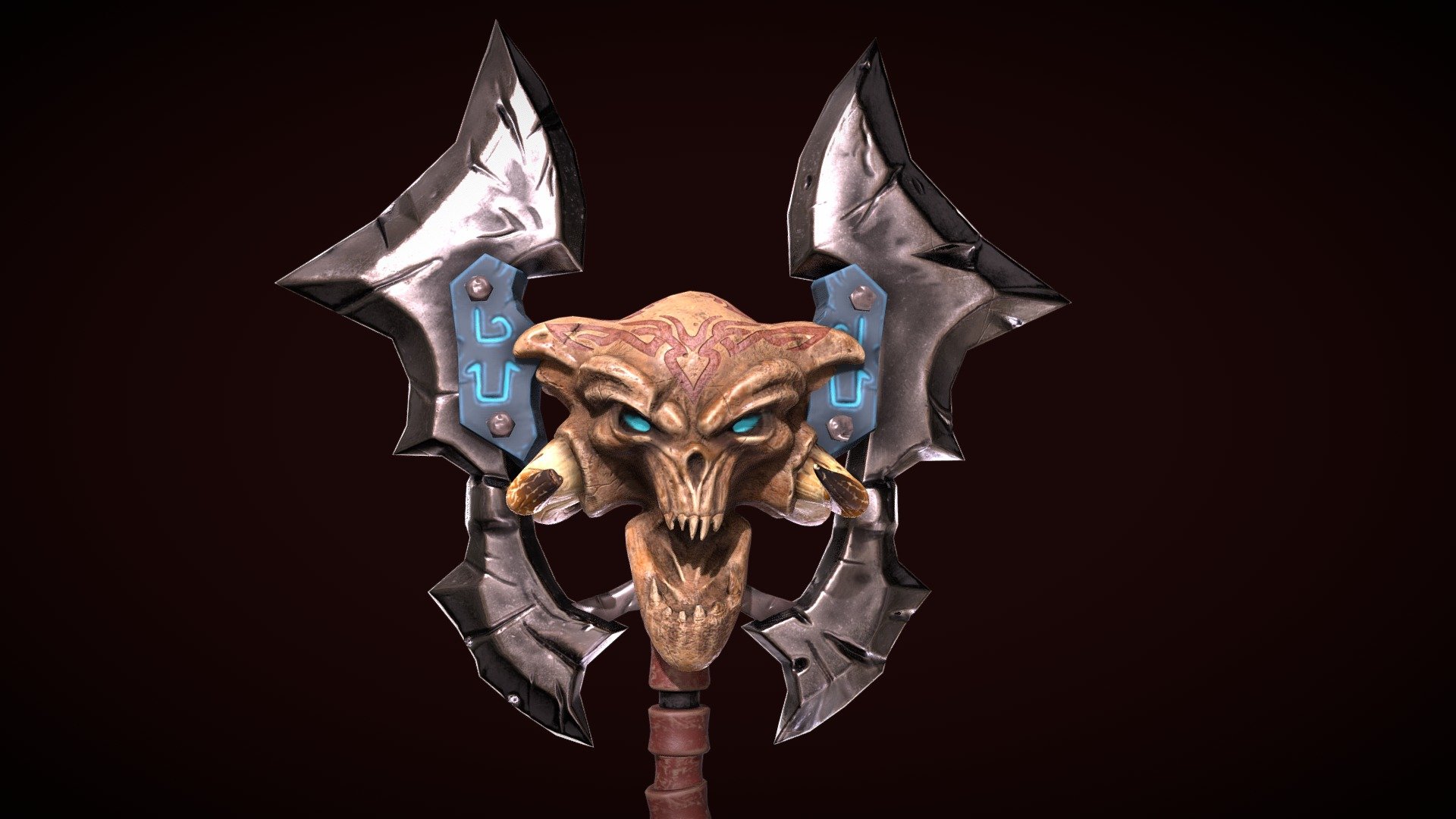 Warrior weapon — Sketchfab embed 3D viewer