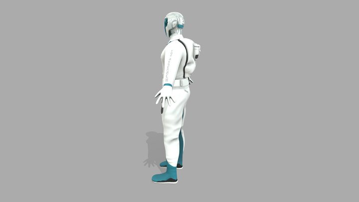 Full Sci-fi Space Suit Character 3D Model