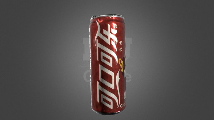 Coke Can DAE Painter Export Test 3D Model