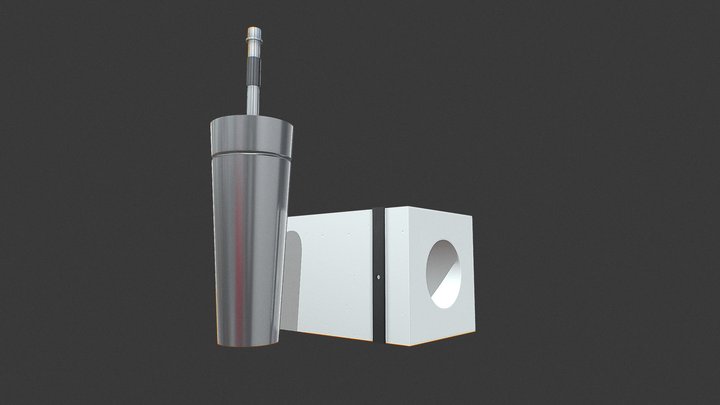 分体式透气砖 3D Model