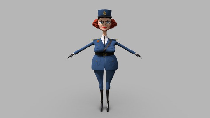 -Captain Chantel Dubois- 3D Model