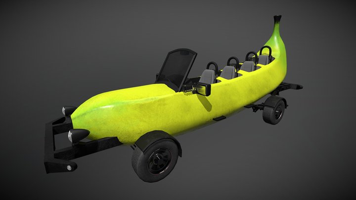 Banana Car 3D Model