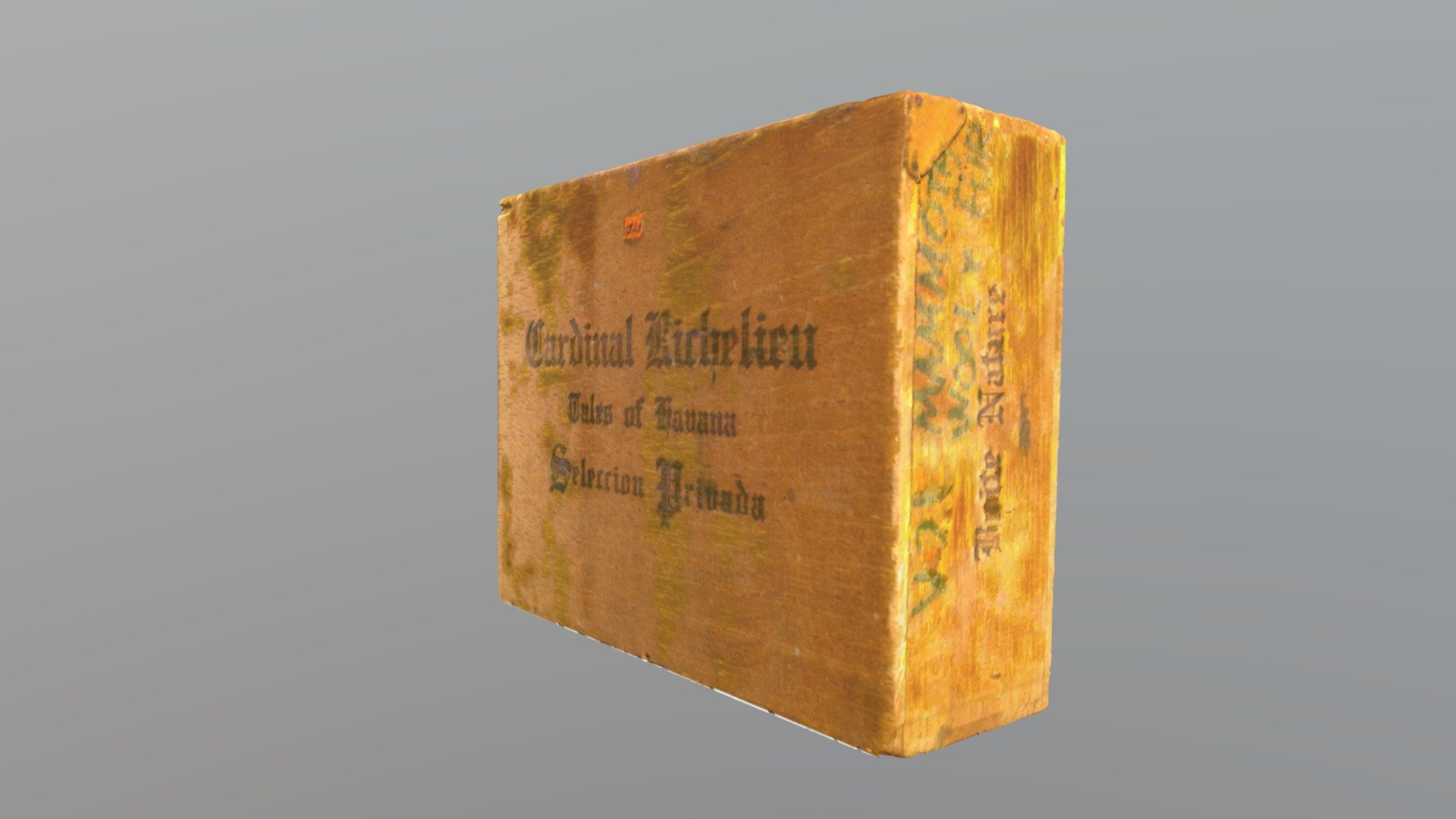 Wooden Cigar Box (VCU_3D_4337)