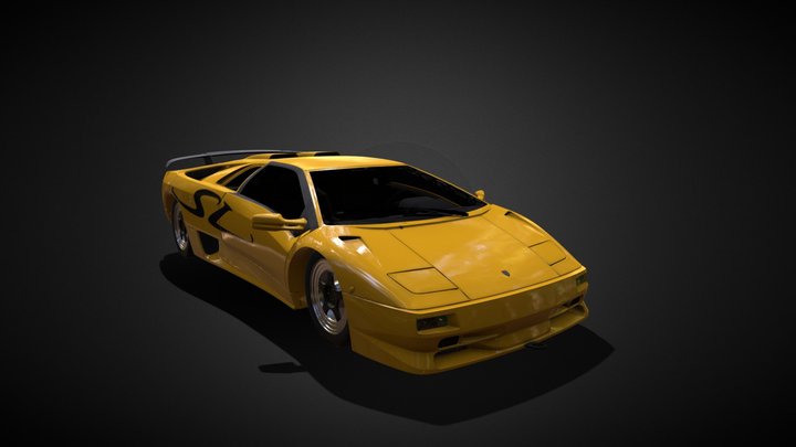 Lamborghini Diablo SV 1998 3D Model
