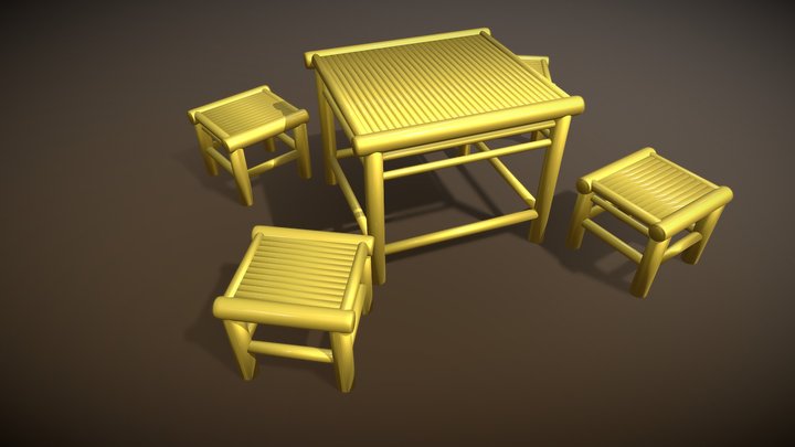 VIETNAMESE BAMBOO FURNITURE 3D Model