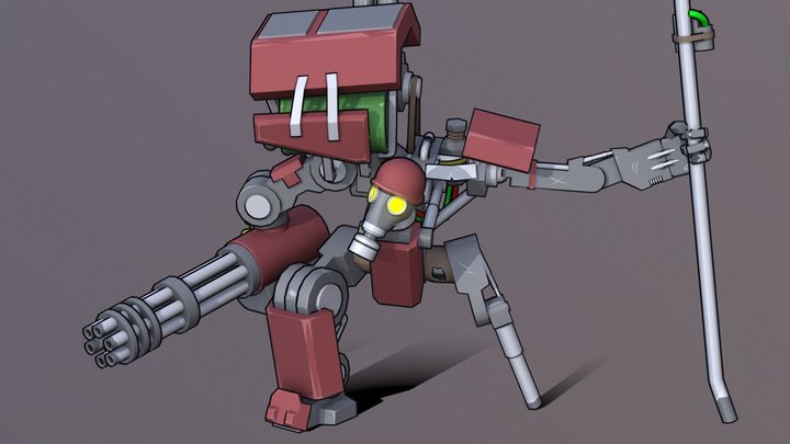 Dieselpunk War-Apparatus 3D Model