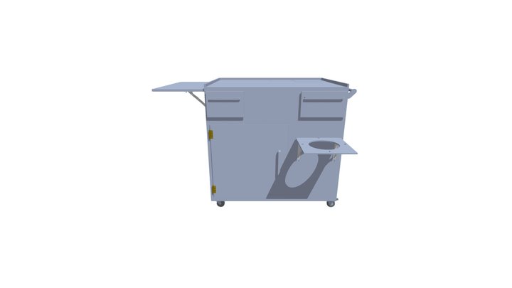 Bøttevar (Carrito de Cafe) 3D Model