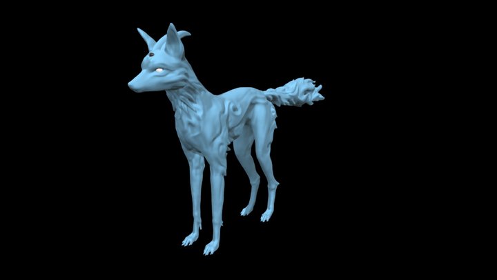 Fox spirit high poly 3D Model