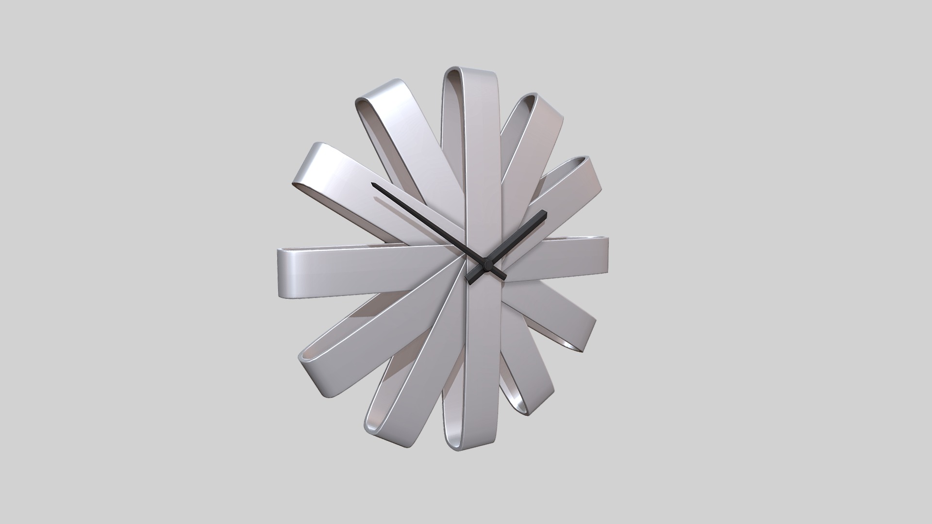 3D model Wall clock - This is a 3D model of the Wall clock. The 3D model is about shape, arrow.