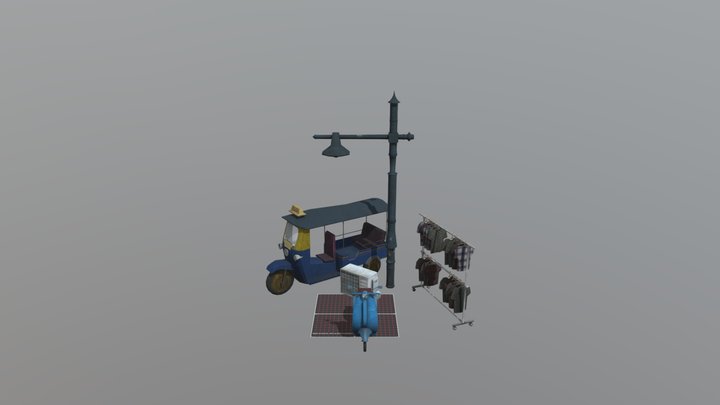 1DAE18 - De Ridder Jonas - Props Scene Bangkok 3D Model