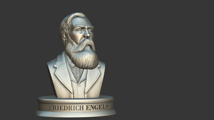 Friedrich Engels 3D Model