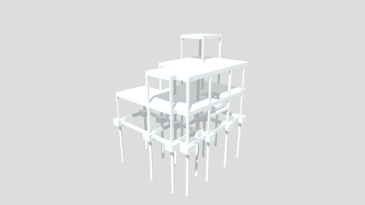 Projeto Estrutural Sobrado 156m2 3D Model